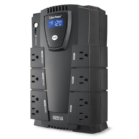 CyberPower CP825LCD Intelligent LCD UPS 825VA 450W Compact