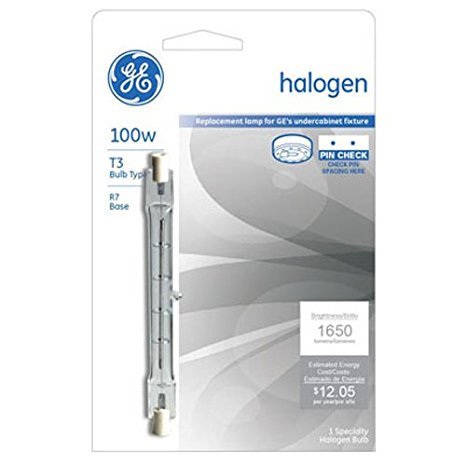 GE Lighting 22489 100-Watt Halogen T3 Torchiere Light Bulb, 1-Pack
