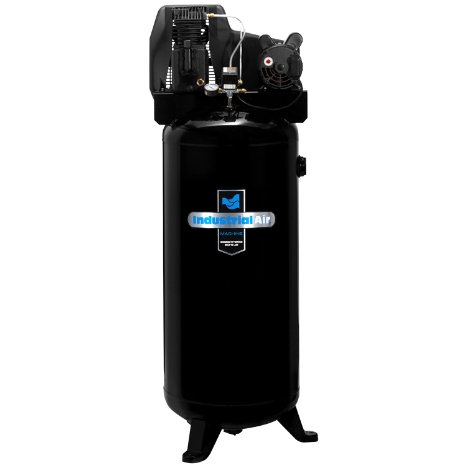 Industrial Air ILA3606056 60-Gallon Hi-Flo Single Stage Cast Iron Twin Cylinder Air Compressor