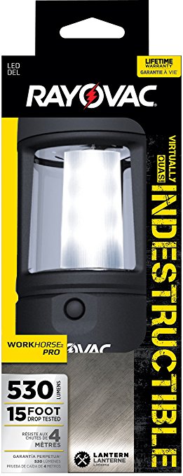 Rayovac DIY3DLN-B 3D LED Indestructible Lantern with Battery