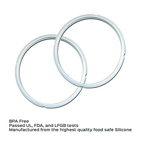 Genuine Instant Pot Sealing Ring 2 Pack Clear, Mini 3 Quart