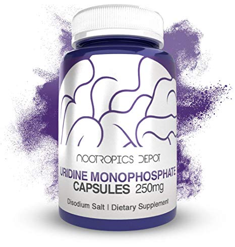 Uridine Monophosphate Capsules | Disodium Salt (60 Count) | Nootropics Depot | Cognitive Enhancer | Nootropic | Choline Precursor