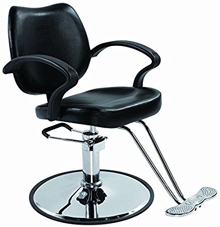 Black Classic Hydraulic Barber Chair Styling Salon Beauty 3W by BestSalon