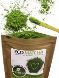 Japanese Matcha Green Tea Powder - 100 Certified Organic - Natural Energy and Focus Booster Packed With Antioxidants Perfect Matcha Tea For Mixing In Lattes Smoothies and Cooking Recipes 105oz By eco heed