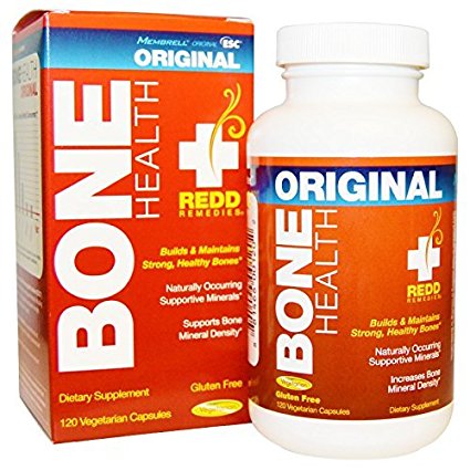 Redd Remedies Bone Health Original - May Reduce Risk Of Osteoporosis - Contains Vitamin D3 And Eggshell Calcium - Supports Healthy Bones And Bone Mineral Density - 120 Vegetarian Capsules