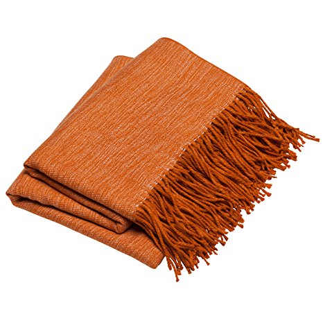 Sova by SLPR Soft Throw Blanket (50" x 60", Orange)