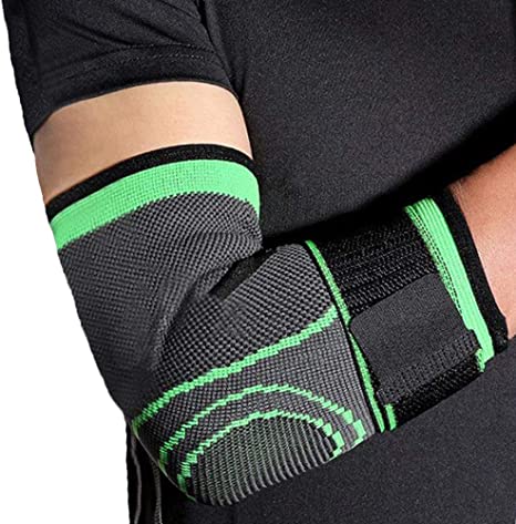 CROSS1946 Elbow Brace Compression Support Sleeve with Adjustable Compression Strap for Tennis Elbow Golf Elbow Reduce Joint Pain During Any Activity Sport or Injury Recovery Men and Women