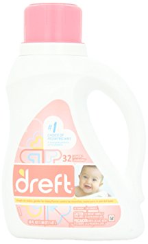 Dreft Stage 1: Newborn Liquid Laundry Detergent (HE), 50 oz, 32 loads