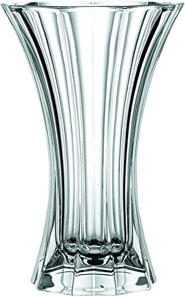 Nachtmann Saphir Collection, Crystal Vase, 8.3-Inch, Decorative Small Glass Vase for Flowers, Home Décor, and Centerpieces, Makes a Great Wedding, or Housewarming Gift, Clear