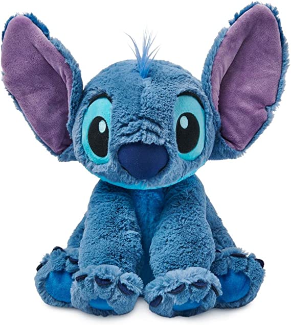 Disney Store Stitch Plush Soft Toy, Medium 15 3/4 inches, Lilo and Stitch, Cuddly Alien Soft Toy with Big Floppy Ears and Fuzzy Texture, Suitable for All Ages