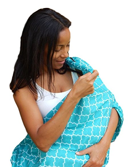 Two-Sided Infinity Nursing Scarf Best Breathable PRIVATE Coverage for Mom/Baby.