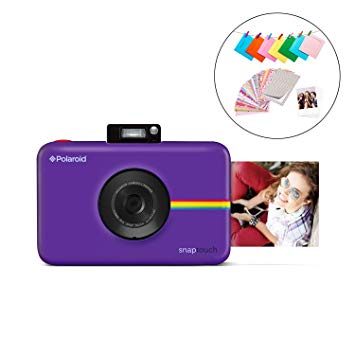 Polaroid SNAP Touch 2.0 – 13MP Portable Instant Digital Camera w/Built-In Bluetooth, LCD Touchscreen Display, 1080p Video, ZINK Zero Ink Technology & NEW App – Prints 2x3” Sticky-Back Prints - Purple