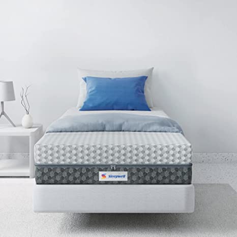 Sleepwell Mattress | 30 Nights Trial | Dual PRO Profiled Foam Reversible 5-inch Single Bed Size, Gentle and Firm, Triple Layered Anti Sag Foam Mattress (Grey, 72x30x5)