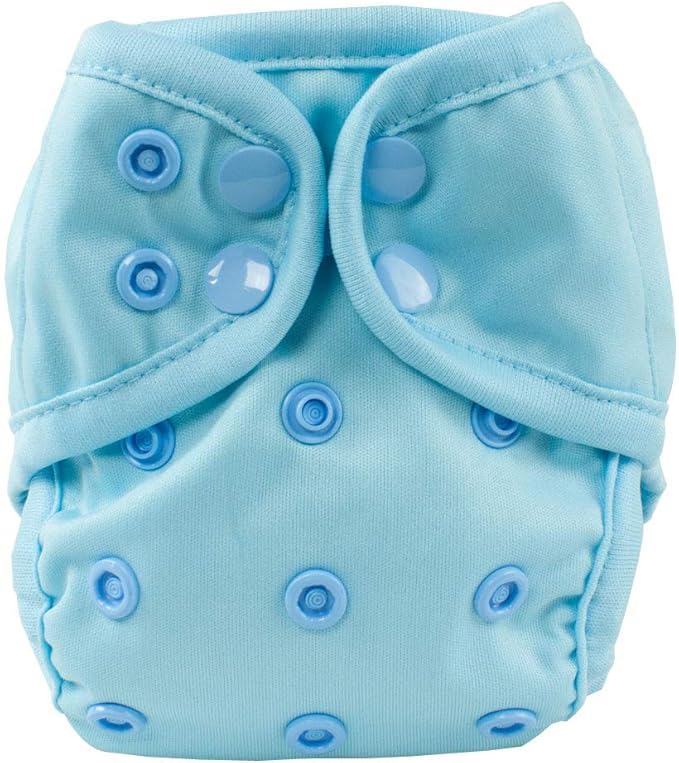 OsoCozy Newborn Cloth Diaper Covers - Adjustable Snap Fit & Double Leg Gussets for Baby Boys & Girls from 6-12 Pounds.