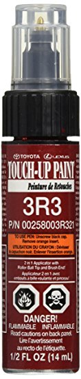 Genuine Toyota 00258-003R3-21 Barcelona Red Metallic Touch-Up Paint Pen (.44 fl oz, 13 ml)