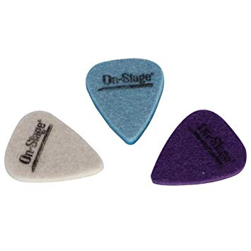 On-Stage UPK300 Felt Ukulele Picks, 3 Pack