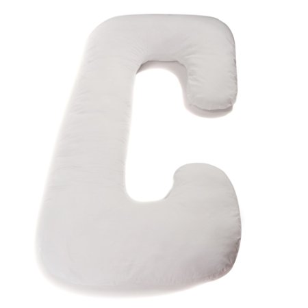 HIO SLEEP Maternity and Pregnancy Total Body Pillow for Side Sleeper, 100% Cotton Pillowcase