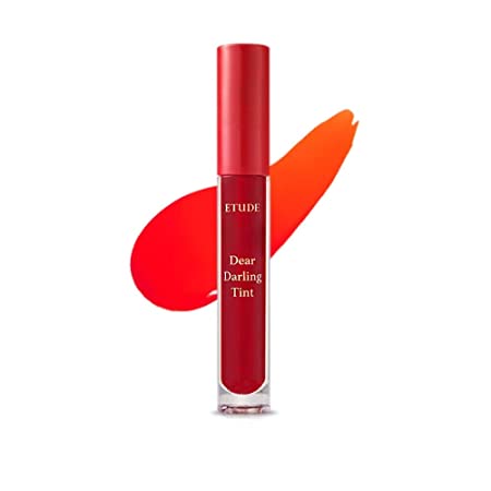 ETUDE Dear Darling Water Gel Tint (#OR203 Grapefruit Red)(21AD) | Long-lasting Effect up with Fruity, Juicy, Moist, and Vivid coloring