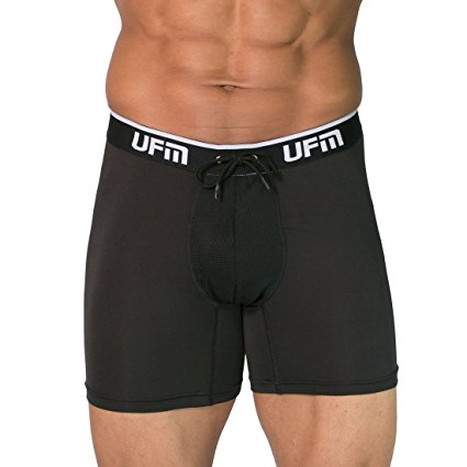 New UFM 4.0 Underwear For Men Adjustable Athletic Support Boxer Brief 6" Polyester-Spandex