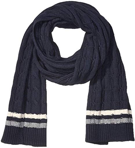 Amazon Brand - Goodthreads Men's Soft Cotton Cable Knit Scarf