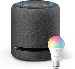 Echo Studio| Charcoal with Sengled Smart Color Bulb