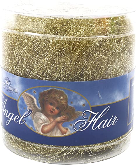 Kurt S. Adler 15-Gram PVC Gold Angel Hair Tinsel, Multi