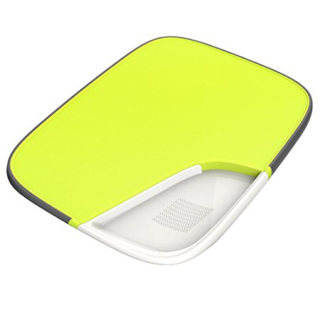 Homgeek Plastic Cutting Board, Antimicrobial Non-slip Chopping Board with Strip Edge Multi-purpose Double Side Use Dishwasher Safe