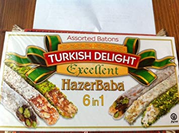 Hazer Baba Mixed Turkish Delight Assorted Batons, 350g