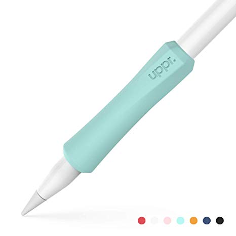 UPPERCASE NimbleGrip Premium Silicone Ergonomic Grip Holder, Compatible with Apple Pencil and Apple Pencil 2 (1 Pack, Mint)