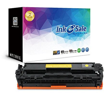 INK E-SALE Replacement for HP CE322A 128A Canon 116 Yellow Toner Cartridge for use with HP LaserJet CP1525n CP1525nw CM1415fn CM1415fnw, Canon MF8080cw Series Printer, 1 Pack