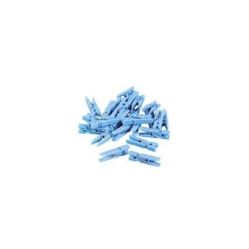 Fun Express Mini Clothespin Party Favors Pastel Blue - 48 Pieces