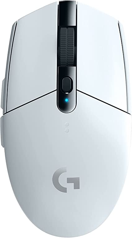 Logitech G305 Lightspeed Wireless Gaming Mouse, Hero 12K Sensor, 12,000 DPI, Lightweight, 6 Programmable Buttons, 250h Battery Life, On-Board Memory, PC/Mac - White