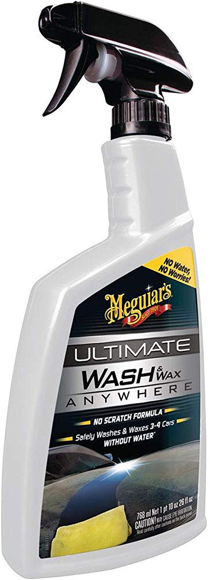 MEGUIAR'S Ultimate Car Truck RV Cleaner Waterless Wash & Wax, 26 Ounce (2 Pack)