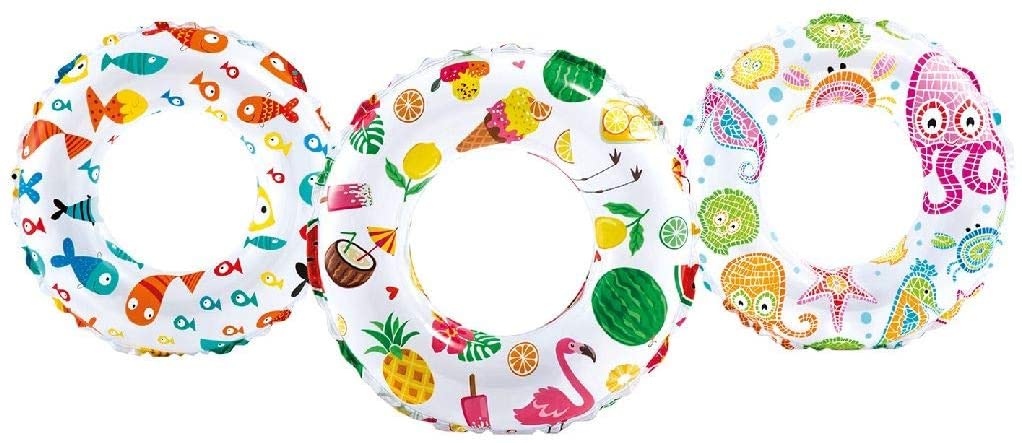 Intex Recreation 59230EP Lively Print Swim Ring 20", assorted designs