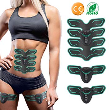 ANLAN Ems Muscle Stimulator, Abs Trainer Abdominal Muscle Toner Body Fitness Training Gear ABS Machine Ab Belt Toning Gym Workout Machine For Men & Women
