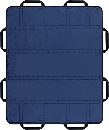 SWISSELITE Positioning Pad with Reinforced Handles, 48 × 40 in Transfer Sheet for Seniors, Disabled, Patient Slide Bed Mat - Lifting, Turning and Repositioning Patient for Hospital, Home