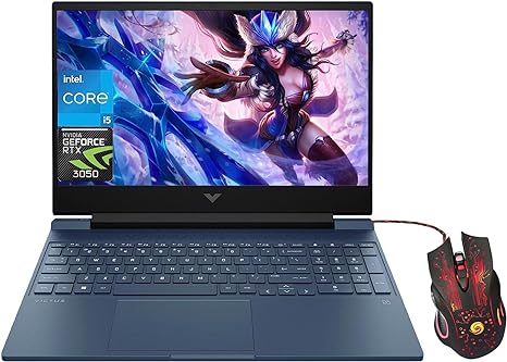 HP Victus Gaming Laptop 2023 Newest, 15.6" FHD 144Hz Display, Intel Core i5-13420H Processor, NVIDIA GeForce RTX 3050 Graphics, 32GB RAM, 1TB SSD, WiFi 6, Bluetooth, Windows 11 Home, Blue