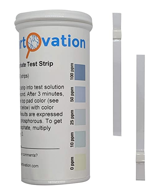 Phosphorous and Phosphate Detection Test Strips, 0-100 ppm [Vial of 50 Strips]