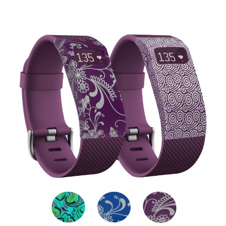 Merlion Silicone Band Cover/Sleeve Protector/Protective Cases for Fitbit Charge/Fitbit Charge HR Daily Use,Easily Raplacement-12 Month Warranty(No Tracker or band include)