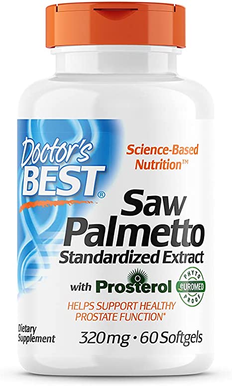 Doctor's Best Best Saw Palmetto Extract (320 mg), Softgel Capsules, 60-Count