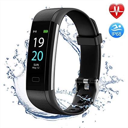 BUXAZ FIT 4 Smart Fitness Band, Sports Modes Activity Tracker, Step and Calorie Counter Smart Watch with Pedometer, Heart Rate Monitor for Men, Women