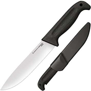 Cold Steel Commercial Series Fixed Blade Knife - Professional Knives for Kitchen, Hunting, Fishing, Butcher, Chef, Etc, Scalper, One Size