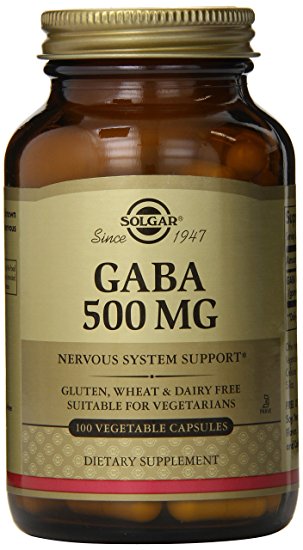 Solgar Gaba Vegetable Capsules, 500 mg, 100 Count