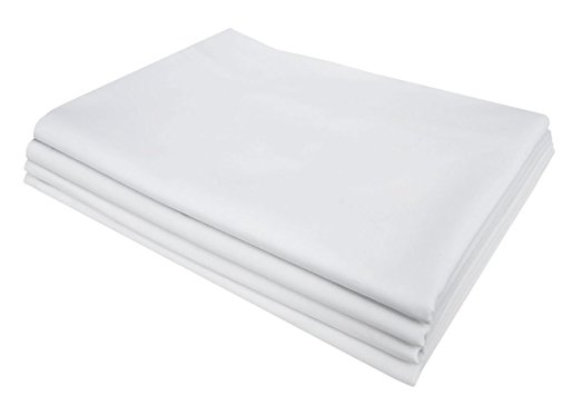 PHF Hotel Collection Pillowcase 200T Cotton Polyester Percale 4 pieces King Size White