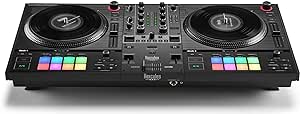 Hercules DJControl Inpulse T7 2-Deck Motorized DJ Controller with Serato Lite and DJuced and similar feel to vinyl turntables