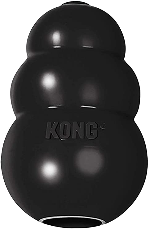 KONG - Extreme Dog Toy - Toughest Natural Rubber, Black - Fun to Chew, Chase and Fetch