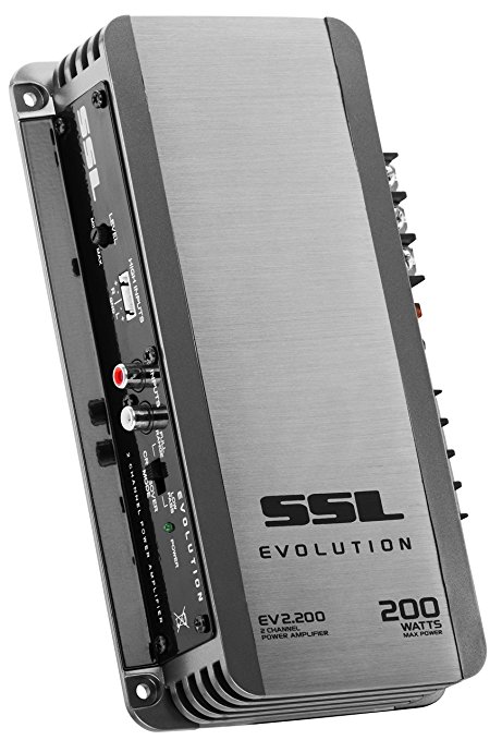 Sound Storm EV2.200 Evolution 200 Watt, 2 Channel, 2 to 8 Ohm Stable Class A/B, Full Range Car Amplifier