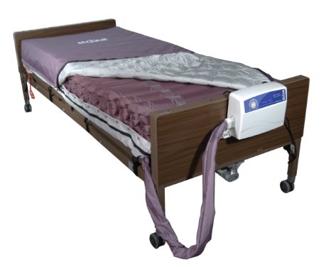 Drive Medical Med Aire Low Air Loss Mattress Replacement System with Alternating Pressure Dark Purple 8