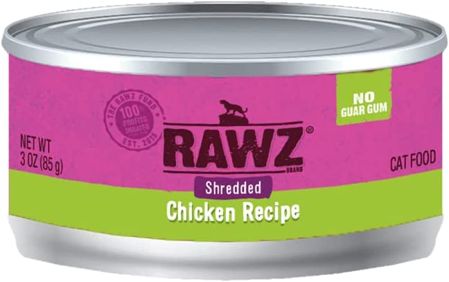 Rawz Shredded Meat Canned Cat Food (Chicken)