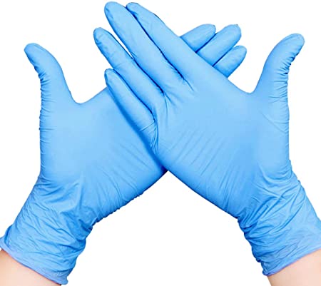 Disposable Nitrile Gloves, Powder Free, Food Grade Gloves, Latex Free 200 Pc Dispenser Pack,Small Size, Blue